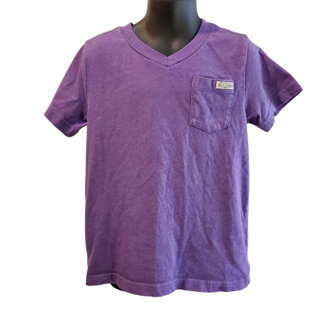 Polo Ralph Lauren Purple Boy's Shirt V Neck Size 4/4T‎